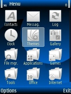 Скриншот темы для Nokia
