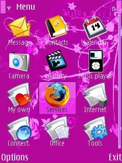 Скриншот темы для Nokia