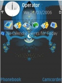 Скриншот темы Night для телефона Nokia