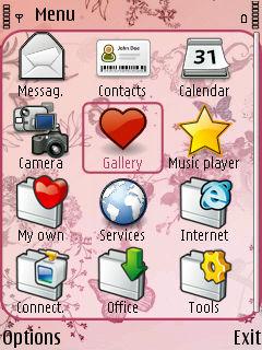 Скриншот темы для Nokia