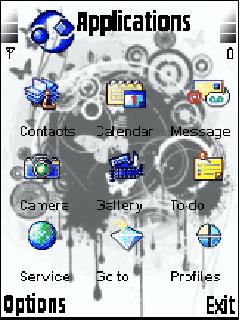 Скриншот темы для Nokia
