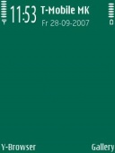 Скриншот темы Limpo Green для телефона Nokia