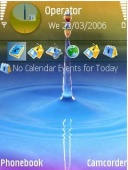 Скриншот темы Water Drop Vn73 для телефона Nokia