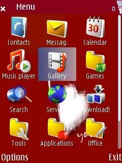 Скриншот темы для Nokia