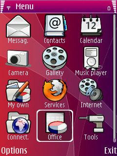 Скриншот темы для Nokia