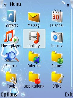 Скриншот темы для Nokia