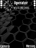 Скриншот темы Black для телефона Nokia