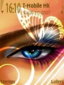 Скриншот темы Butterfly Eye для телефона Nokia