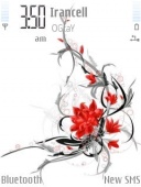Скриншот темы Redflower для телефона Nokia