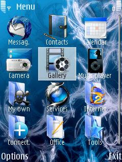 Скриншот темы для Nokia