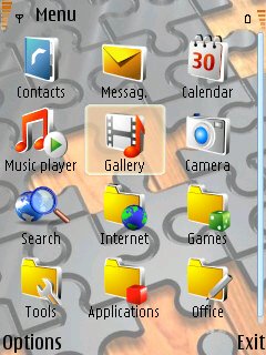 Скриншот темы для Nokia