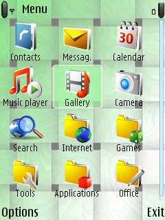 Скриншот темы для Nokia