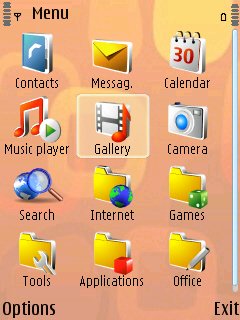 Скриншот темы для Nokia