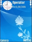 Скриншот темы Blue Art для телефона Nokia