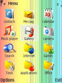 Скриншот темы для Nokia