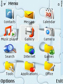 Скриншот темы для Nokia