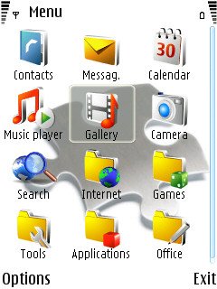 Скриншот темы для Nokia