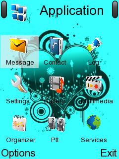 Скриншот темы для Nokia