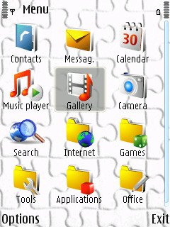 Скриншот темы для Nokia