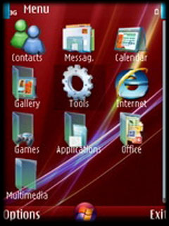 Скриншот темы для Nokia