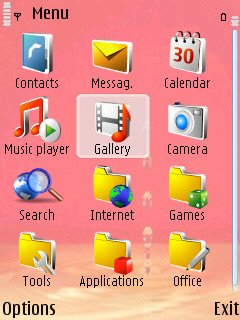 Скриншот темы для Nokia