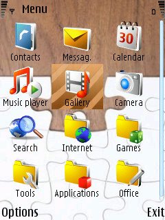 Скриншот темы для Nokia