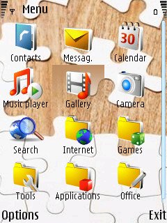 Скриншот темы для Nokia