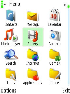 Скриншот темы для Nokia