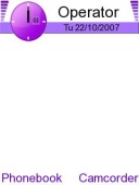 Скриншот темы Violet для телефона Nokia