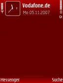 Скриншот темы Schockin Red для телефона Nokia
