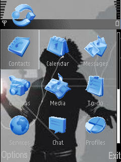 Скриншот темы для Nokia