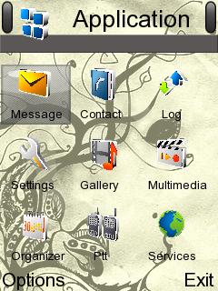 Скриншот темы для Nokia