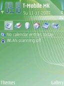 Скриншот темы Green Lines 02 для телефона Nokia