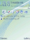 Скриншот темы Green Lines 03 для телефона Nokia