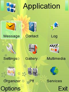 Скриншот темы для Nokia