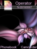 Скриншот темы Pink Abstract Flower для телефона Nokia