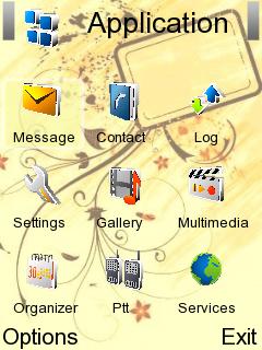 Скриншот темы для Nokia