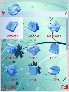 Скриншот темы для Nokia
