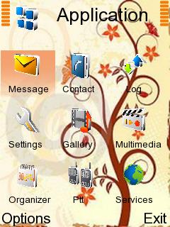 Скриншот темы для Nokia