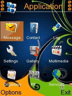 Скриншот темы для Nokia