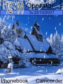 Скриншот темы Snowy Hosue для телефона Nokia