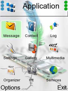 Скриншот темы для Nokia