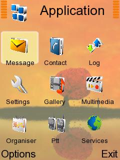 Скриншот темы для Nokia