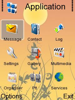 Скриншот темы для Nokia