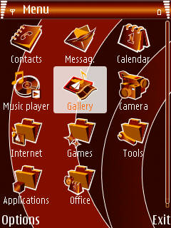 Скриншот темы для Nokia