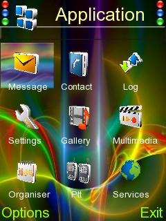 Скриншот темы для Nokia