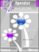 Скриншот темы Abstract Flowers для телефона Nokia