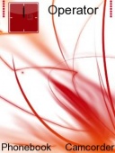 Скриншот темы Red Abstract для телефона Nokia