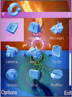 Скриншот темы для Nokia