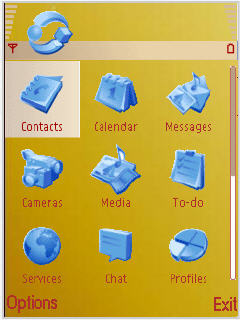 Скриншот темы для Nokia